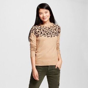Animal print sweater